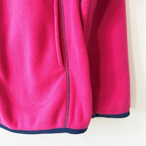 White Cross Fuchsia Pink Fleece Zi - Picture 4 of 7